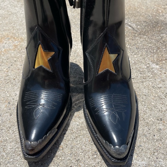 Golden Goose Black Nora Leather Cowboys boots - Picture 5 of 13